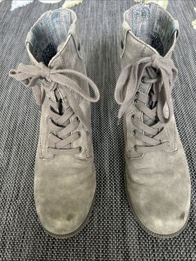 Rockport Gray Lace-Up Ankle Boots Size 10M
